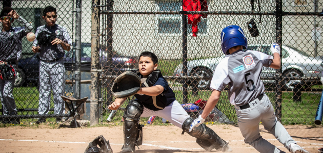 Kids Playing Baseball